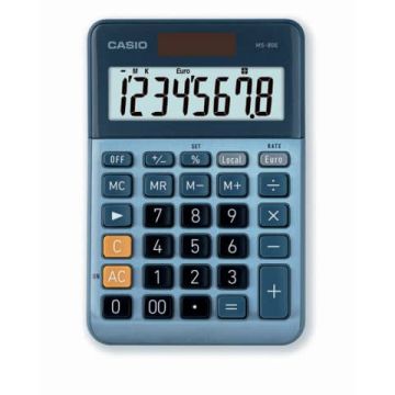 Calcolatrice da tavolo MS-80E-W-EP - grigio - solare e batteria Casio display 8 cifre - MS-80E-W-EP