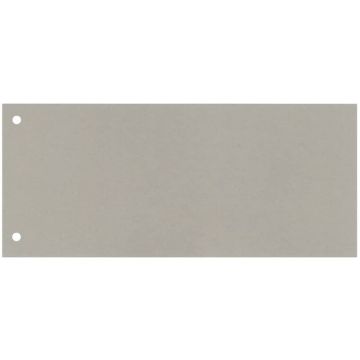 Separatore per archivio con due fori Q-Connect 24x10,5 cm 190 g/m² grigio conf. da 100 - KF00513