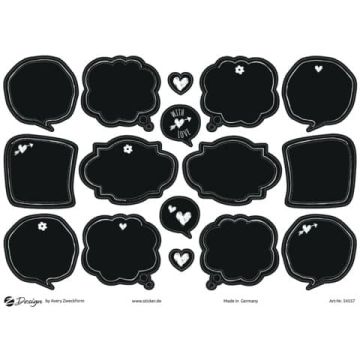 Trend Sticker A5 Avery in carta FSC - 2 fogli - Deco etichette effetto lavagna 54557