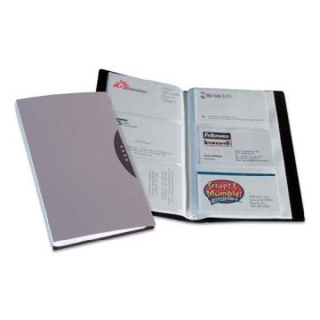 Porta biglietti da visita Office Suites 120 tasche silver - 40349