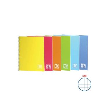 QUADERNO SPIRALATO PPL 162x210 A5 80fg+1 80gr 5mm ONE COLOR BLASETTI