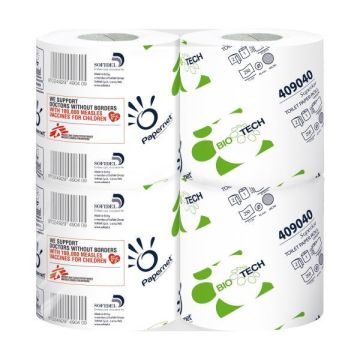PAPERNET PACCO 4RT CARTA IGIENICA 2veli CLASSICA 27,5mt 250 strappi BIOTECH