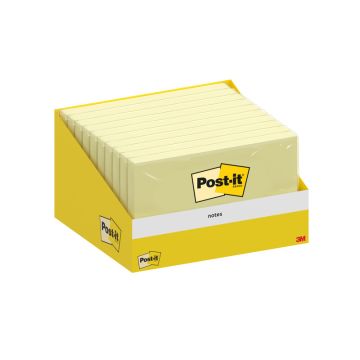 Foglietti riposizionabili Post-it conf. 10 blocchetti da 100 ff giallo Canary 76x127 mm - 6830-CY-W10