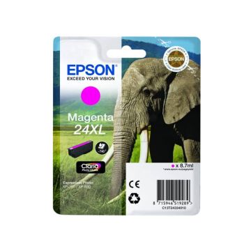 Cartuccia inkjet alta capacità Elefante 24XL Epson magenta C13T24334012