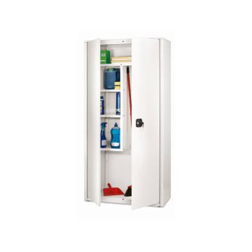 Armadio multiuso a porte battenti Tecnical 2 BA-90-TRA - con divisore verticale 90x41x181,5 cm bianco
