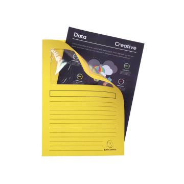 Cartelline con finestra Exacompta Forever A4 cartoncino 120 g/m² giallo conf. da 100 - 50109E