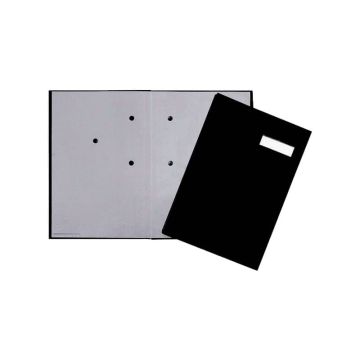 Libro firme Q-Connect 20 pagine 24x35 cm nero KF31014