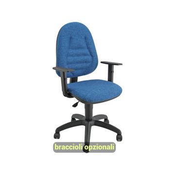 Sedia operativa girevole Unisit Metis MTPRO Eco Smart - rivestimento Eco blu - MTPRO/EB