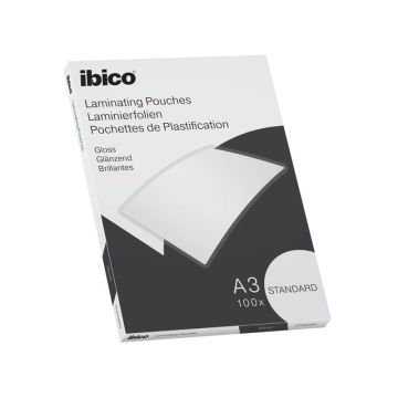 Pouches per plastificatrici IBICO BASICS standard 125mic -conf.100 pezzi Ibico A3 627313