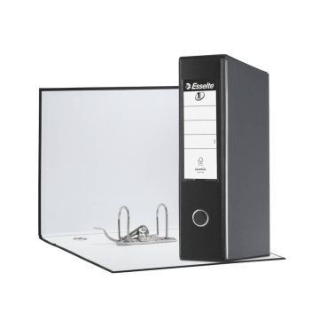 Registratore con custodia Esselte G55 Eurofile protocollo 29,5x35 cm - dorso 8 cm nero vivida - 390755130