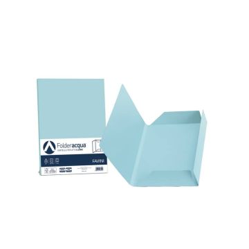 Cartellina 3 lembi Favini FOLDER 3L Luce&Acqua 200 g/m² 24,5x34,5cm celeste 08 conf.25 - A50T434