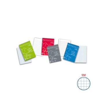 Fogli protocollo Pigna A4 5mm confezione da 200 fogli - 02156215M