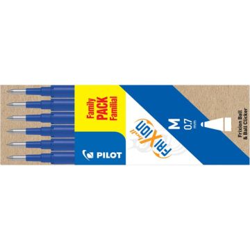 Refill sfera Pilot Frixion Ball e Clicker 0,7 mm blu Conf. 6 pezzi - 006643