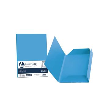 Cartellina 3 lembi Favini FOLDER 3L Luce&Acqua 200 g/m² 24,5x34,5cm azzurro 55 conf.25 - A50G434