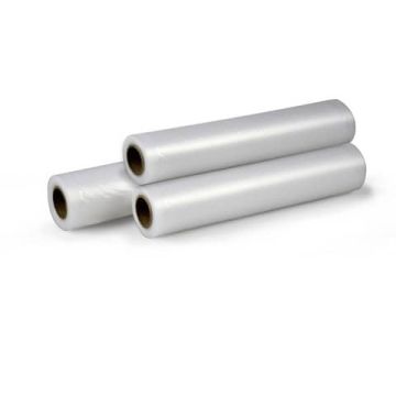 Pack di rotoli per macchina sottovuoto compatibili - 3 rotoli 22x300 cm + 2 rotoli 28x300 cm Monolith trasparente