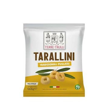 Tarallini tradizionali Pugliesi Terre dei Trulli in bustine monoporzione - conf. 100 pz - 35 g - 01-1757