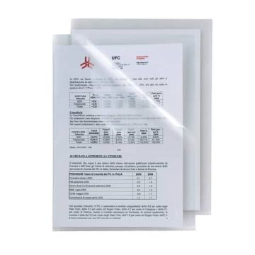 Cartelline a L in PP Sei Rota Poli 150 trasparente 25 pz. - 662300