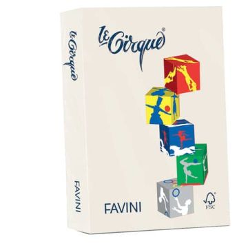 Carta colorata FAVINI LE CIRQUE per tutte le tecnologie di stampa 80 g/m² A4 avorio 110 500 fogli - A71Q504