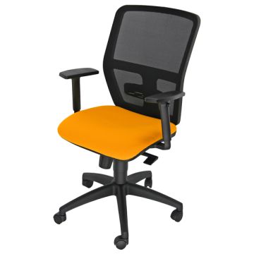 Unisit Seduta operativa ergonomica Kemper A Arancio c/bracc.reg.