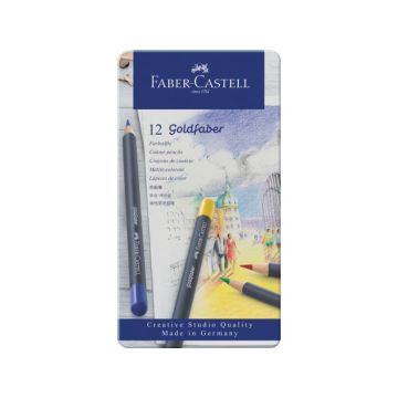 Matite colorate permanenti Goldfaber Faber-Castell 12 colori Con. 12 pezzi - 114712