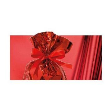 Busta regalo - senza patella adesiva - 20 x 35 cm - 30 micron - PPL - metal lucido - rosso - PNP - conf. 50 pezzi