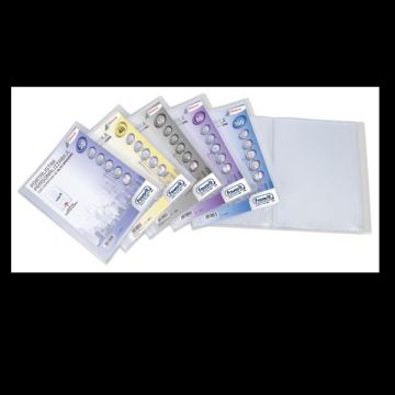 Portalistino personalizzabile Favorit Premium in PP fogli fissi 22x30 cm - 80 buste - trasparente - 400090487