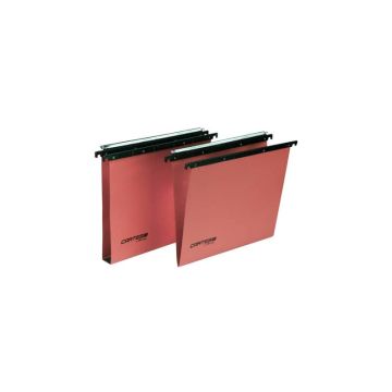 Cartelle sospese orizzontali per cassetti CARTESIO PLUS 33 cm fondo V arancio Cf. 25 pezzi - 300/330 Link -A2