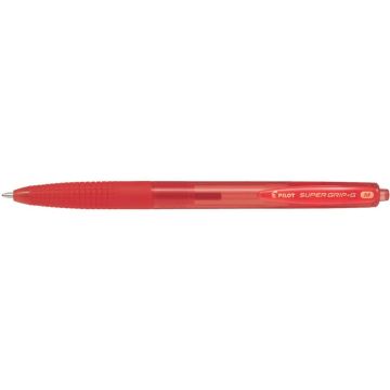 Penna a sfera a scatto Pilot Super Grip G punta M rosso 1616