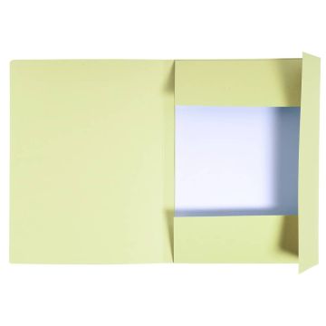Cartelline a 3 lembi Foldyne Forever 24,5x35 cm giallo conf. 50 pezzi - 449005E