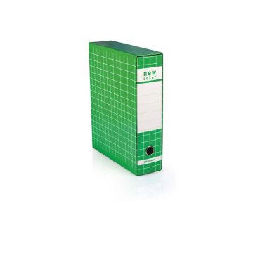 Registratore protocollo con custodia BREFIOCART New Color 35x28,5 cm dorso 8 cm verde - 0201180.VE