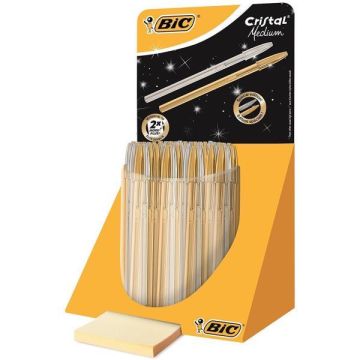 BIC CF40 CRISTAL MEDIUM ORO/ARGENTO