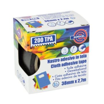 Eurocel Nastro Tela Tpa200 Nero 38X2.7