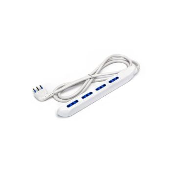 Multipresa stretta con interruttore 16A - cavo 1,5 m - bianco Aigostar a 4 vie P17/11 - 196837