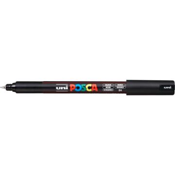 Marcatore a tempera POSCA Uni-Ball punta tonda 0,7 mm nero M PC1MR N