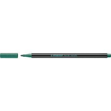 Pennarelli Stabilo Pen 68 metallic 1 mm verde metallizzato - 68/836