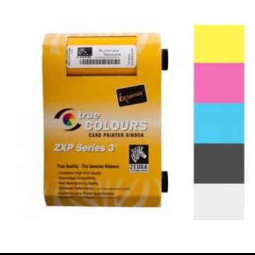 ZEBRA RIBBON CARD COLOR FRONTE/RETRO P120