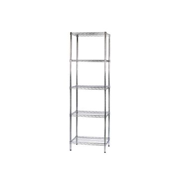 Scaffale cinque ripiani d'acciaio cromato Serena Group Archimede 60x45xH.200 cm - 5X456020