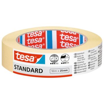 Nastro per mascheratura in carta standard ECO beige Tesa 25 mm x 50 m 05086-00000-02