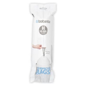 Sacchetti PerfectFit Brabantia codice H 50-60 litri rotolo da 10 sacchetti - 246784
