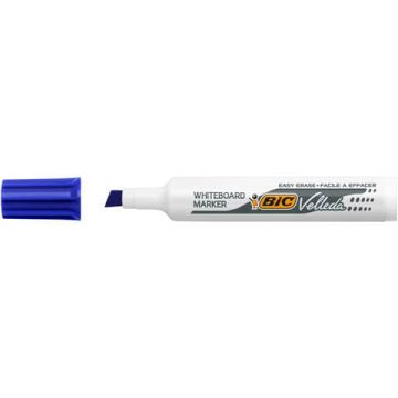 Pennarello Whiteboard Marker Velleda 1791 - punta a scalpello da 3,3mm a 4,6mm - blu - Bic