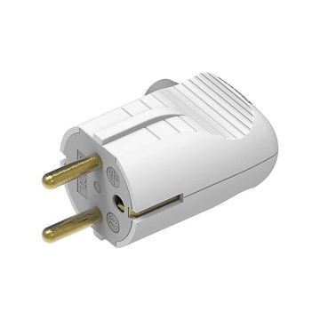 Spina volante 2P+T bticino standard tedesco/italiano e standard Francia bianco - S2020DE