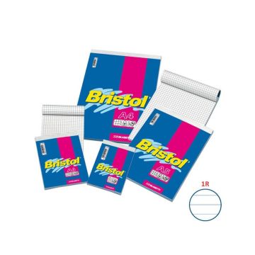 Blocco punto metallico Blasetti BRISTOL 60 ff righe 1R A4 - 21x29,7cm 1035