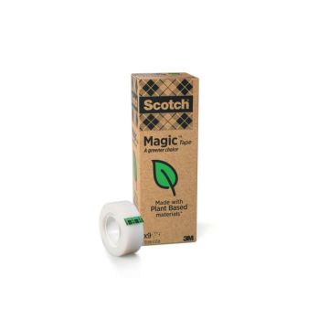 Nastro adesivo Scotch Magic™ Più Verde 19 mm x 33 m trasparente opaco conf. da 9 rotoli - 900-1933-9