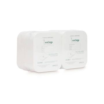 Coperchi per vaschette bio-compostabili ecoCanny Take Away in cartoncino bianco 15,5x14 cm - conf. 100 pz - ECOCOP12