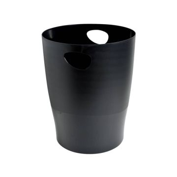 Cestino gettacarta Exacompta ECOBIN ECOBlack ppl 15 l nero 453014D