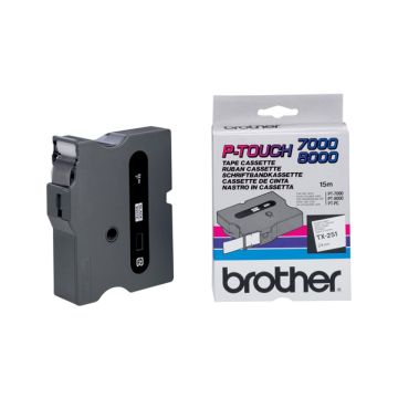 BROTHER NASTRO 24MM NERO SU BIANCO PT-PC