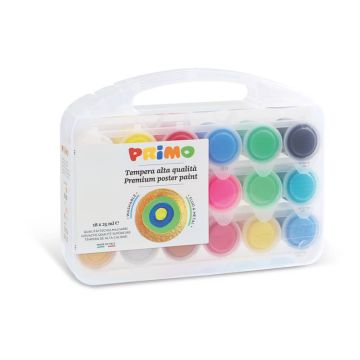 Tempera pronta fluo e metallizzata Primo Peso 5,5 kg assortiti 258TB18FMP (conf.18)