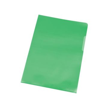 Cartellina a L Q-Connect ppl ecologico A4 verde conf. da 100 - KF00309