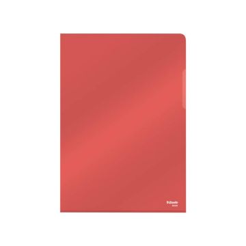 Cartella lucid ad L in PVC Esselte Crystal 220x310 mm conf. da 25 pezzi Esselte rosso - 554330