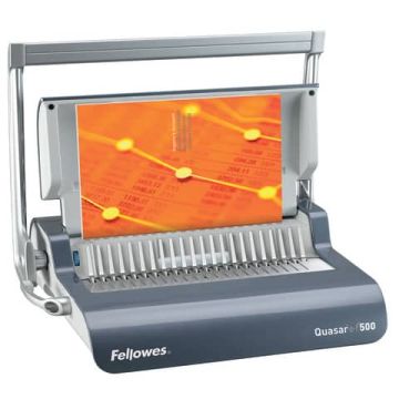 Rilegatrice Quasar + 500 a dorsi plastici 22 fogli - 5627701
